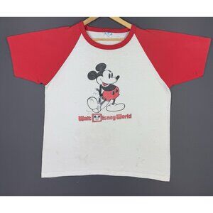 Vintage 90's Walt Disney World Classic Mickey Mouse Art Drawing Shirt XL Rare